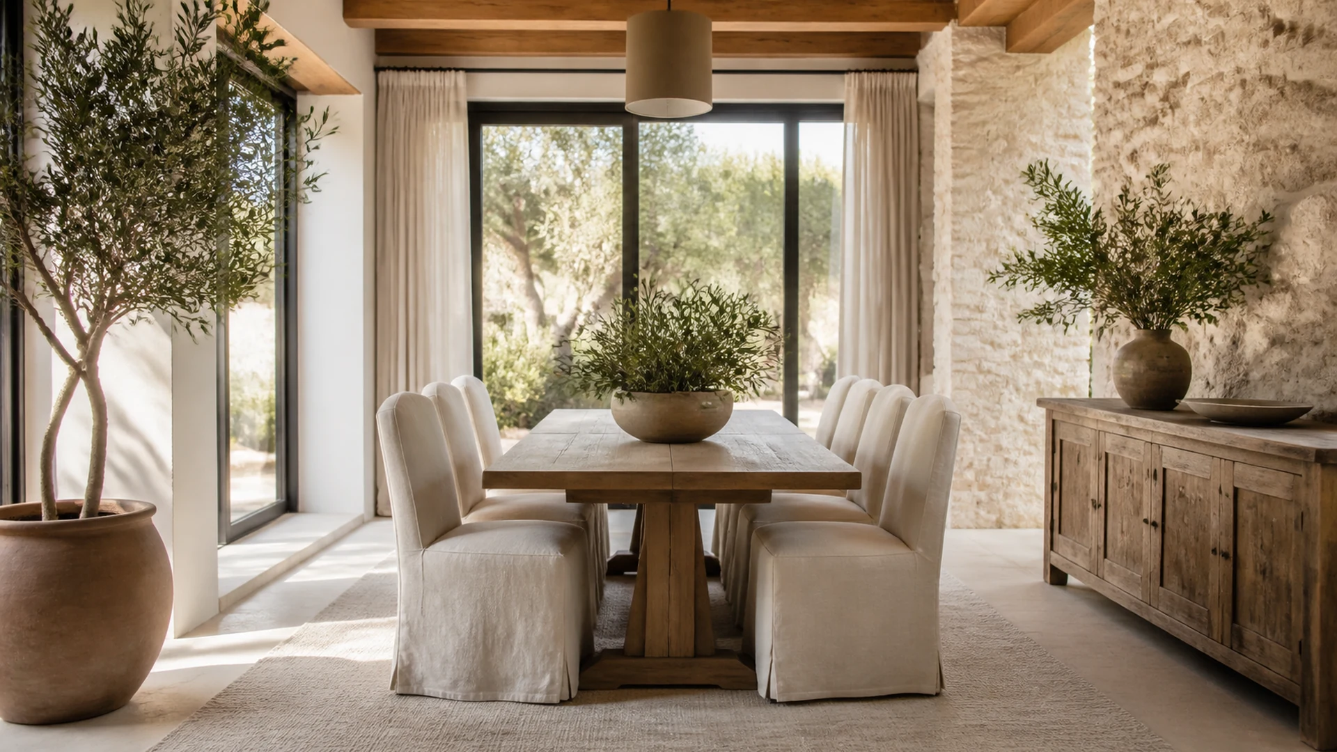 Éclairage intérieur chaleureux dans une maison