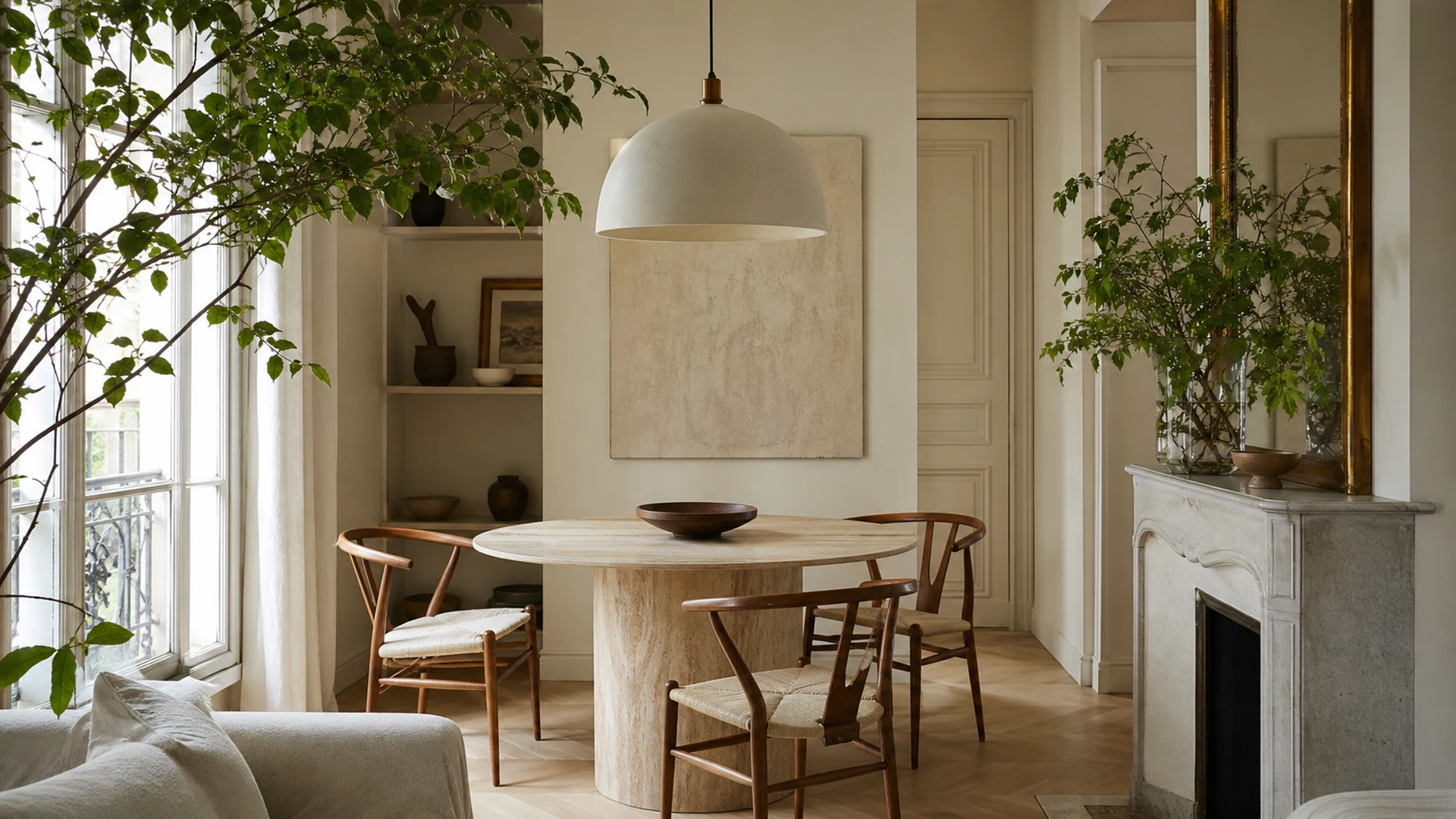 Peinture de chambre aux tons doux et apaisants