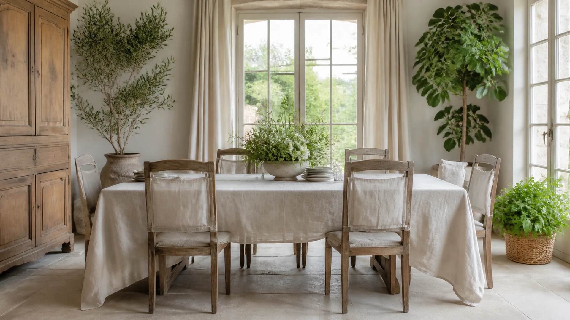 Salon au style scandinave clair et épuré
