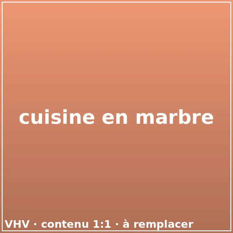 cuisine en marbre