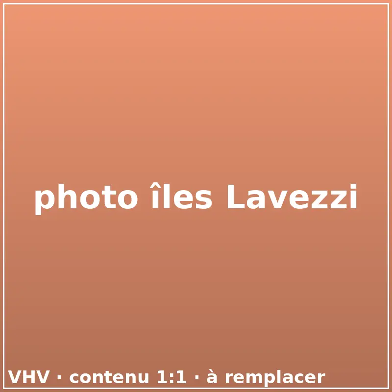 photo îles Lavezzi