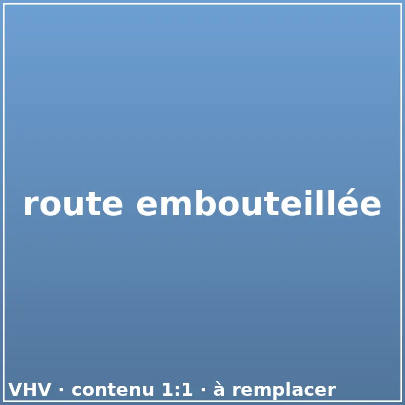 route embouteillée