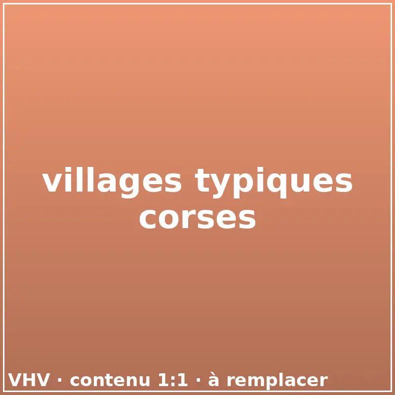 villages typiques corses