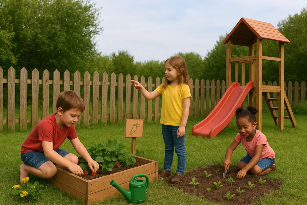 jardin ludique pour enfants